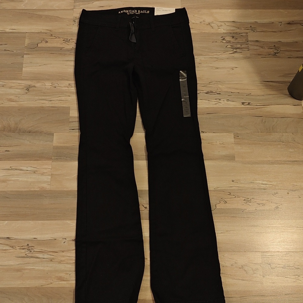 American Eagle black size 10 kick boot jean
